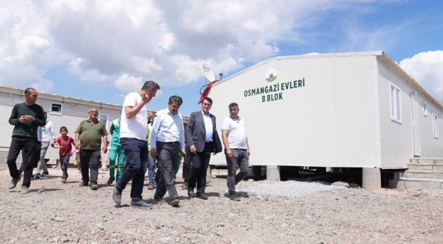 Bursa'dan deprem bölgesine yardım eli! Osmangazi Evleri'nde hayat başladı
