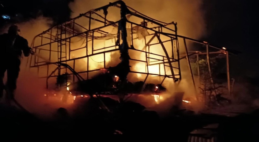 Bodrum'da karavan yangını: İngiliz kadın hayatını kaybetti