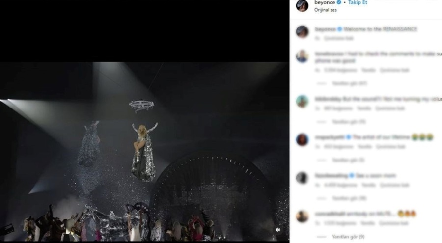 Beyonce sahnelere döndü