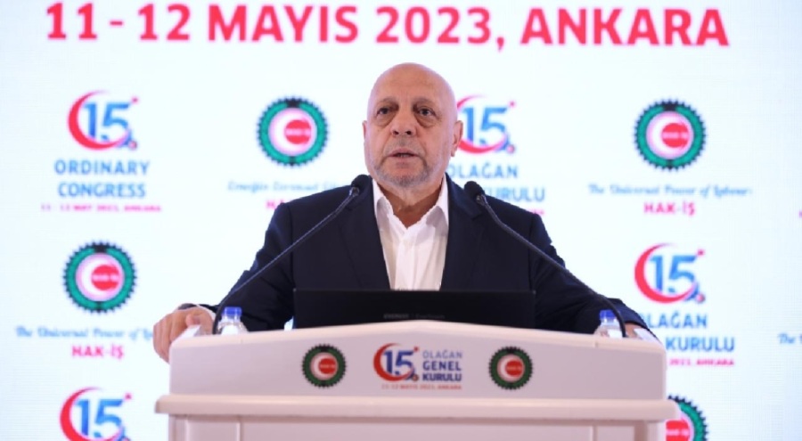 HAK-İŞ Genel Başkanlığına Mahmut Arslan seçildi