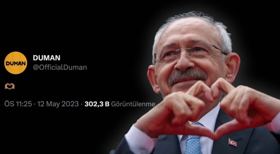 Kılıçdaroğlu'na Duman'dan 'emojili' destek