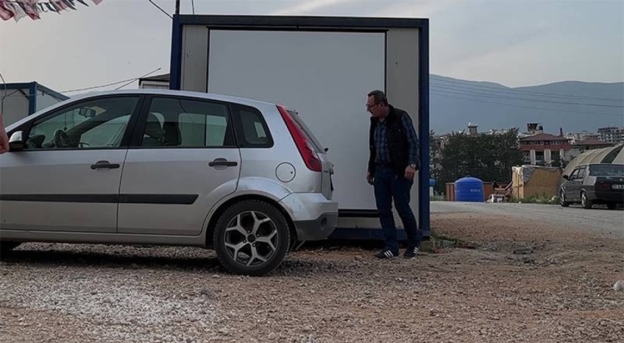 Hatay'daki çadır kentte  sinema salonu kuruldu