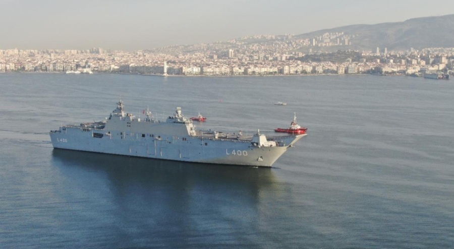TCG Anadolu, İzmir'den ayrılıyor