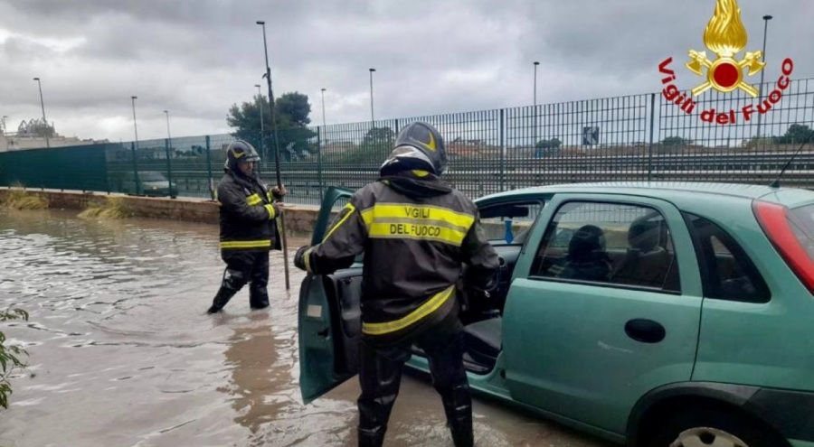 İtalya'nın Palermo kentinde sel