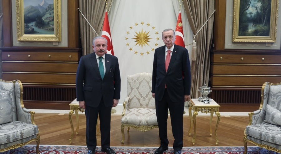 Cumhurbaşkanı Erdoğan, Şentop ile görüştü