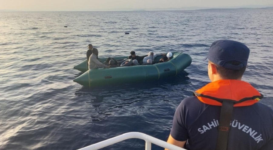 Ayvalık açıklarında göçmen kurtarma operasyonu