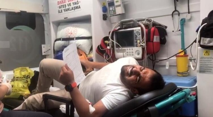 TBMM Başkanı Şentop, rahatsızlanınca pusulaları ambulansla teslim eden sandık başkanını tebrik etti