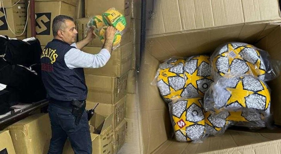 Depoda saklandığı iddia edilen 3 milyon 500 bin liralık toplar operasyonla ele geçirildi