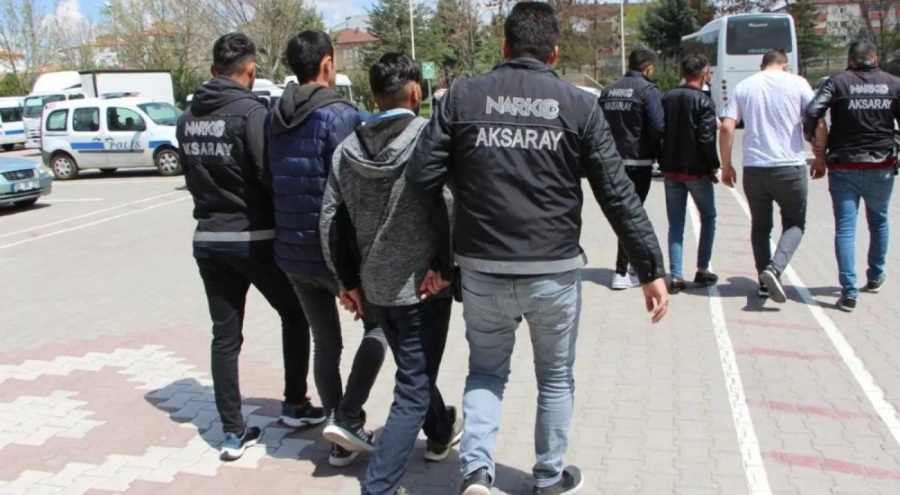 Aksaray'da uyuşturucu operasyonunda 24 şüpheli tutuklandı