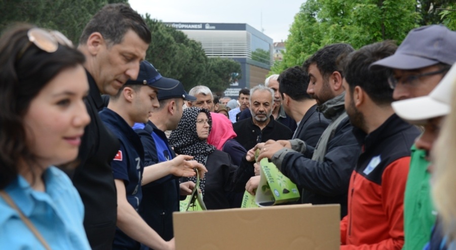 Bursa Yıldırım'da 25 bin fide dağıtıldı