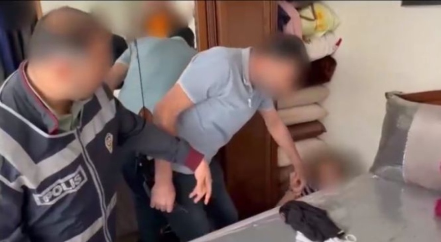 15 yıl hapis cezası olan kadın hükümlü, bazanın altında yakalandı