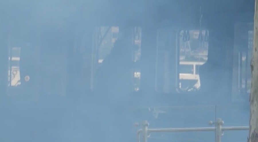 İstanbul'da tramvayda yangın çıktı