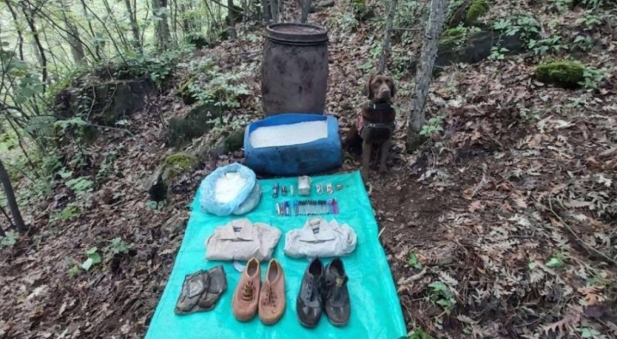 Amanos Dağları'nda terör örgütünün kullandığı depo bulundu