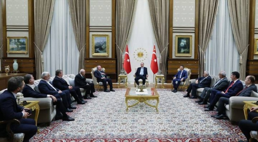 Erdoğan, Cumhur İttifakı liderlerini kabul etti