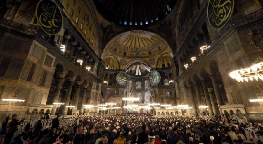 Ayasofya'da İstanbul'un fethi programı