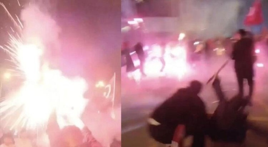 İstanbul'da kutlama sırasında havai fişek kazası