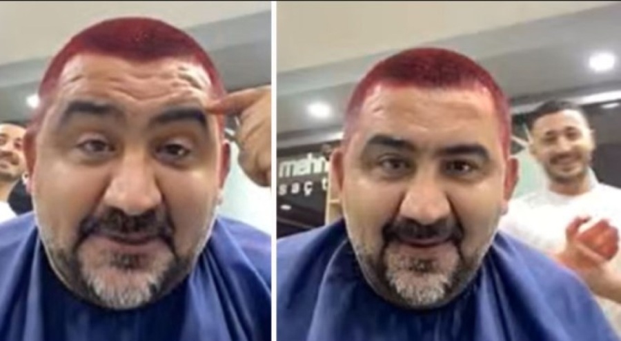 Ümit Özat sözünü tuttu; saçını kırmızıya boyattı!
