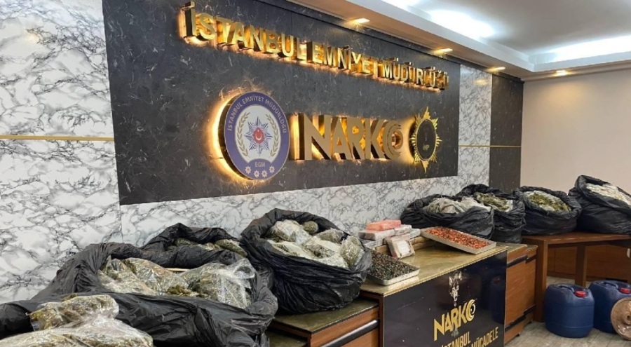 İstanbul'da uyuşturucu operasyonu: 343 kilo 938 gram ele geçirildi