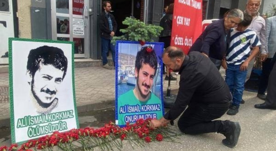 Ali İsmail Korkmaz saldırıya uğradığı yerde anıldı