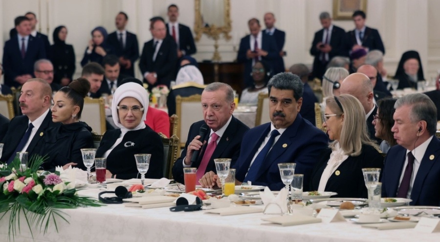 Erdoğan, Göreve Başlama Töreni'ne katılan liderler onuruna akşam yemeği verdi