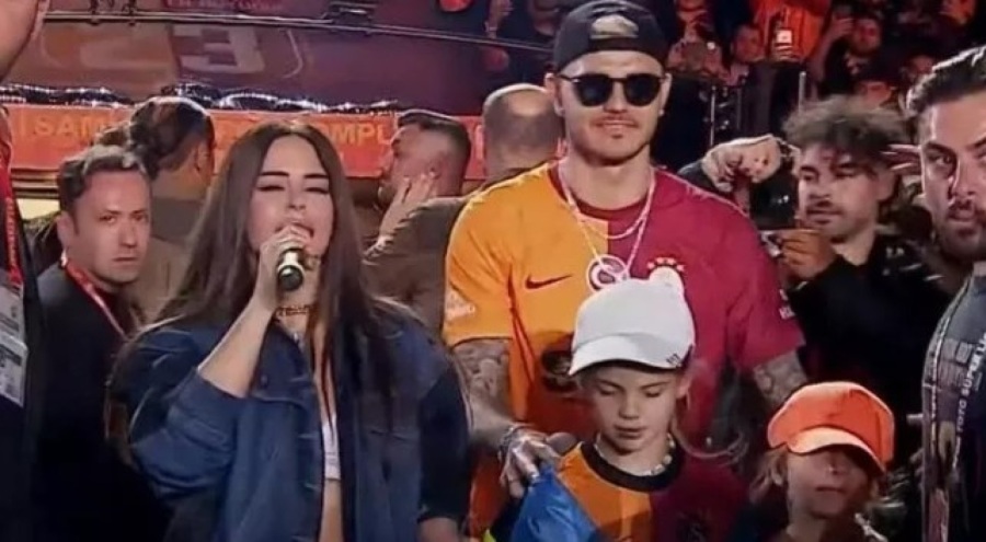 Simge Sağın - Mauro Icardi düeti geceye damga vurdu