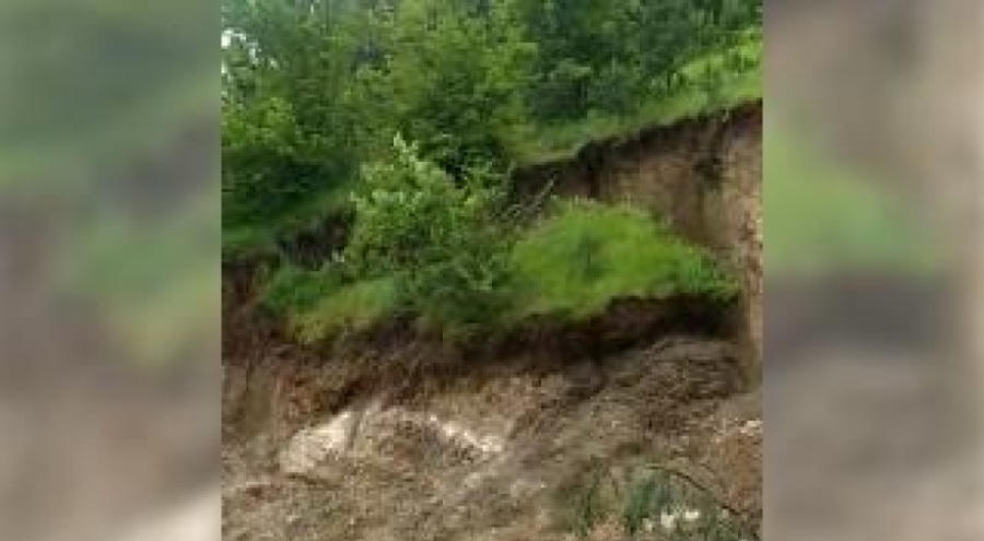 Amasya'da sağanak heyelana sebep oldu