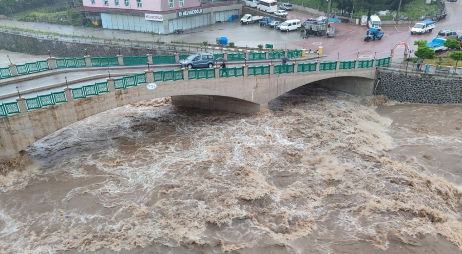 Samsun'da şiddetli yağış