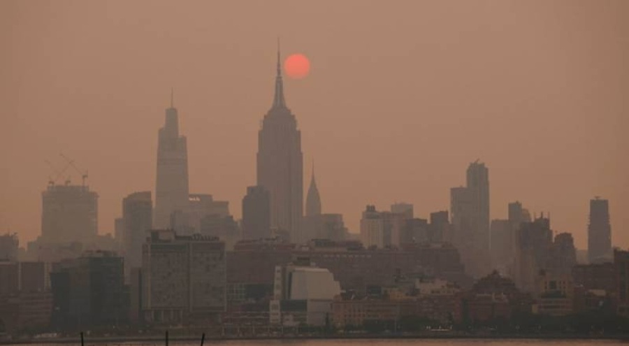 Kanada'daki orman yangınları ABD'yi dumana boğdu!