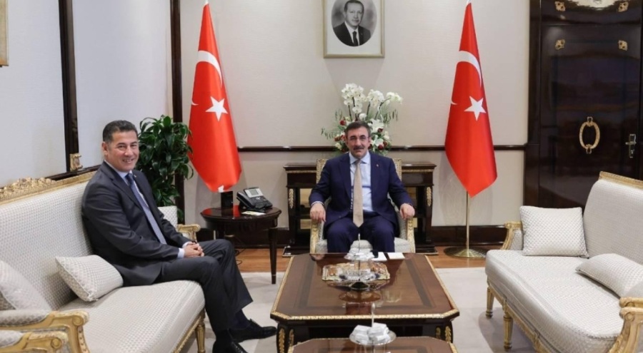 Sinan Oğan Cumhurbaşkanı Yardımcısı Yılmaz'ı ziyaret etti