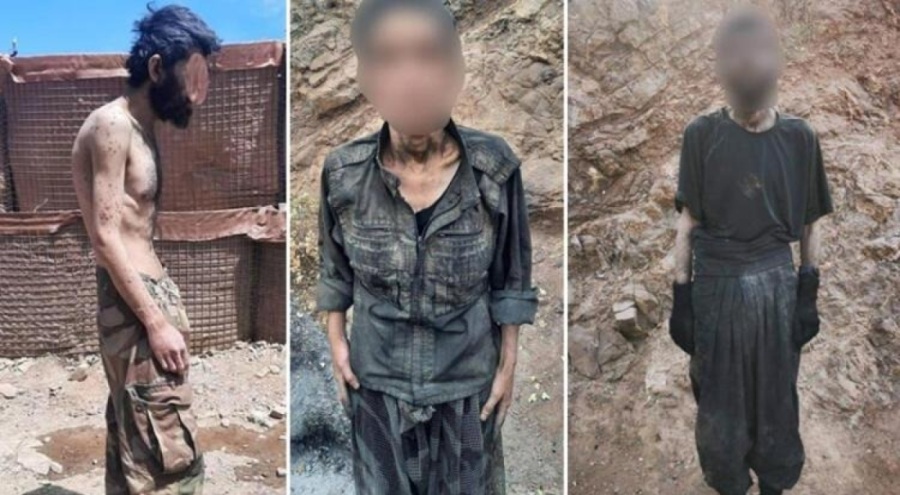 Pençe-Kilit bölgesinde teslim olmuşlardı! Teröristlerin hali ortaya çıktı