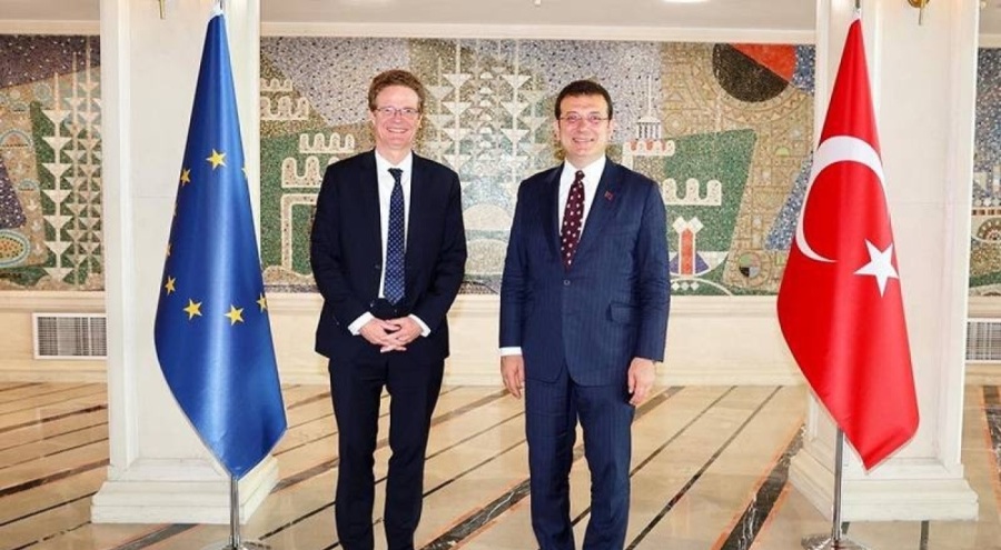 AB Türkiye Delegasyonu Başkanı, İmamoğlu'nu ziyaret etti