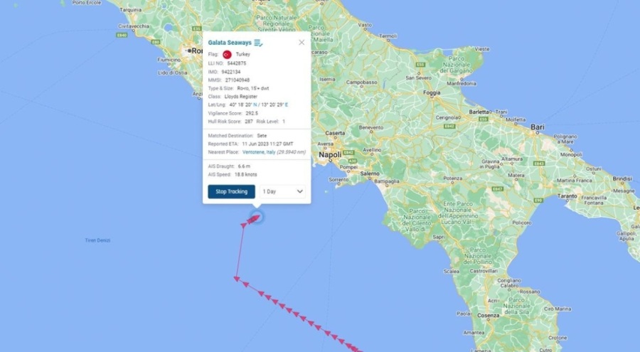 Türk gemisine müdahale