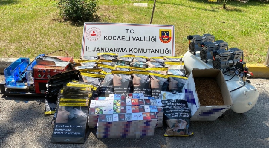 Kocaeli'de 11 bin 680 bandrolsüz makarona el konuldu