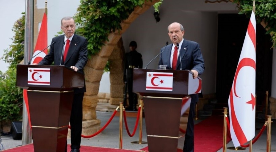 KKTC Cumhurbaşkanı Tatar: "Mavi vatan emin ellerlerdir"