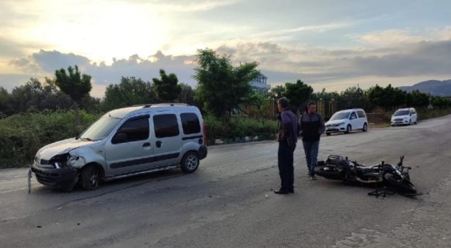 Bursa Orhangazi'de ucuz atlatılan kaza