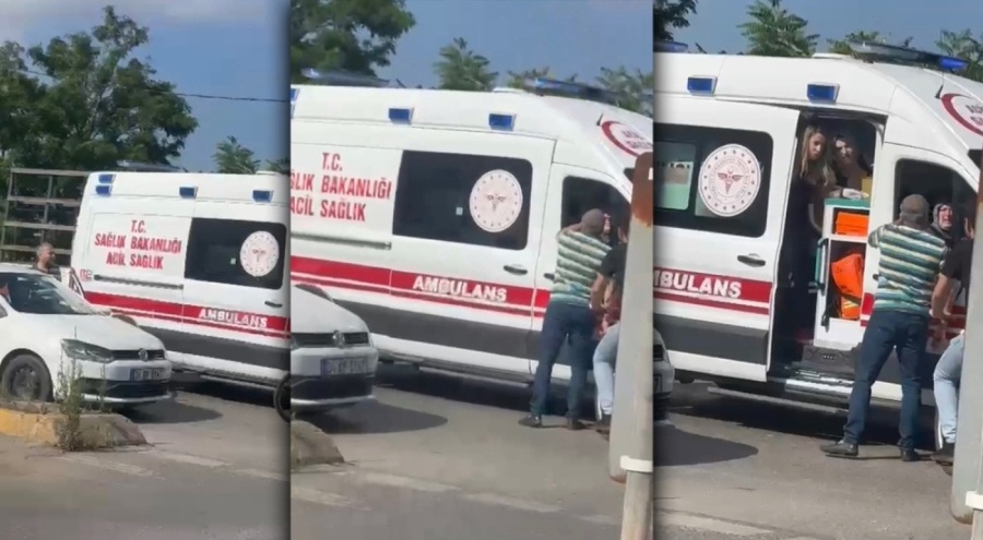 Ambulansın, önünü kesti: 'Hasta mı var' diye sordu
