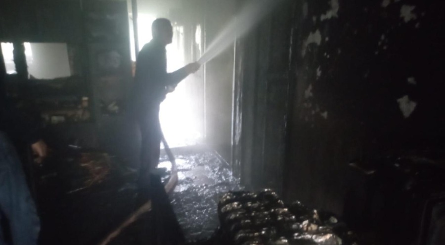 Isparta'daki ev yangını