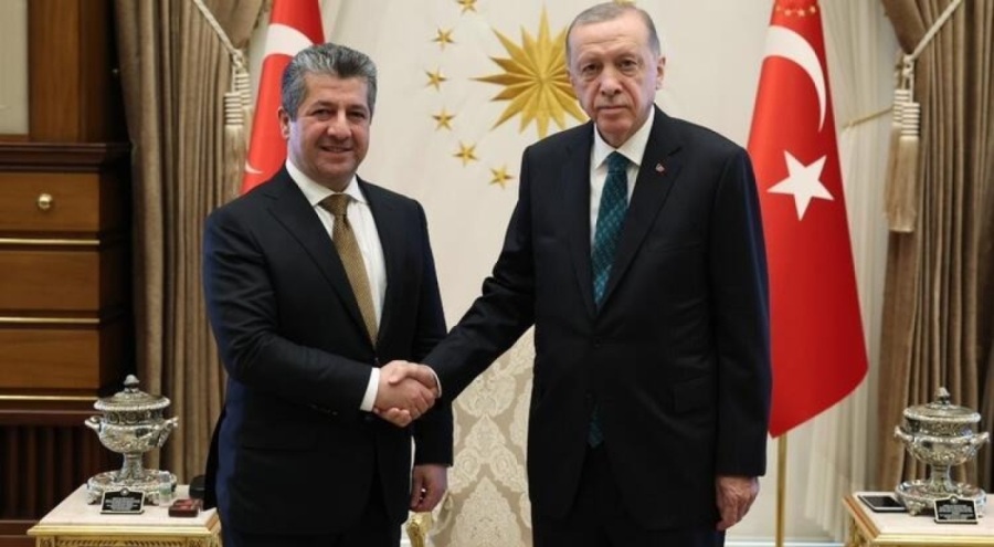 Erdoğan, Barzani'yi kabul etti