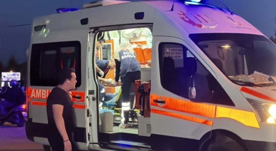 Motosiklet kanala uçtu