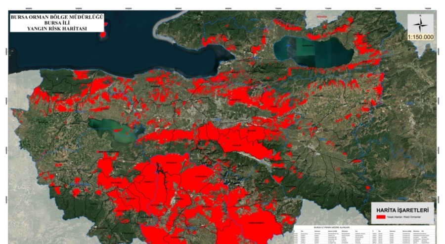 Bursa'nın ormanlarında ateş yakmak yasaklandı