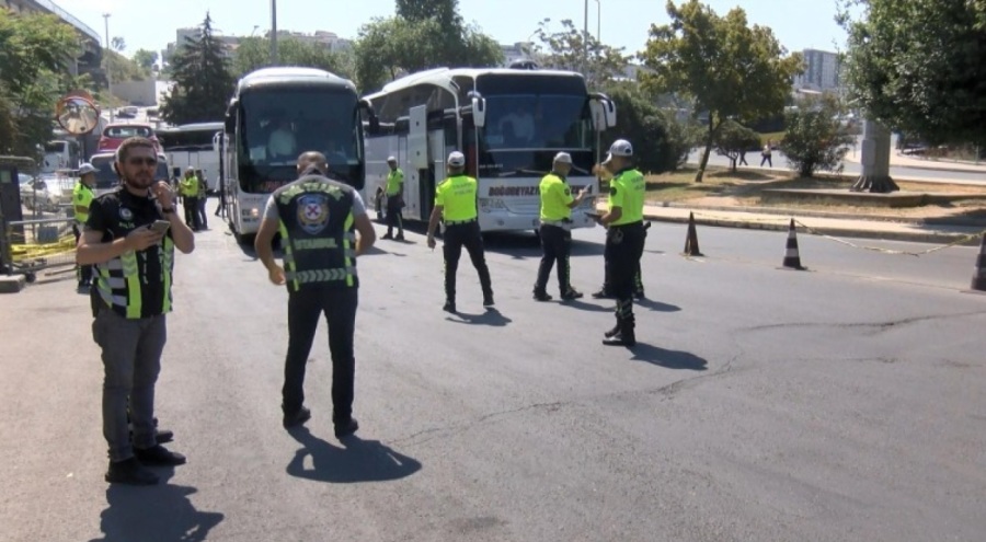 Otobüsle fazla yolcu taşıyan şoföre ceza!