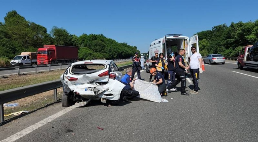 Bayram tatili yolunda zincirleme kaza
