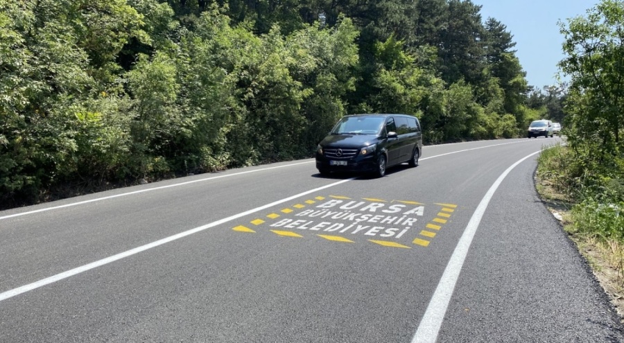 Bursa Uludağ yolu yenilendi