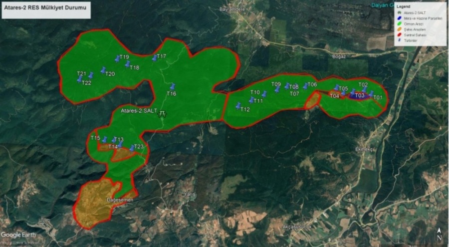 Ihlamur ormanına Ankara merkezli RES projesi