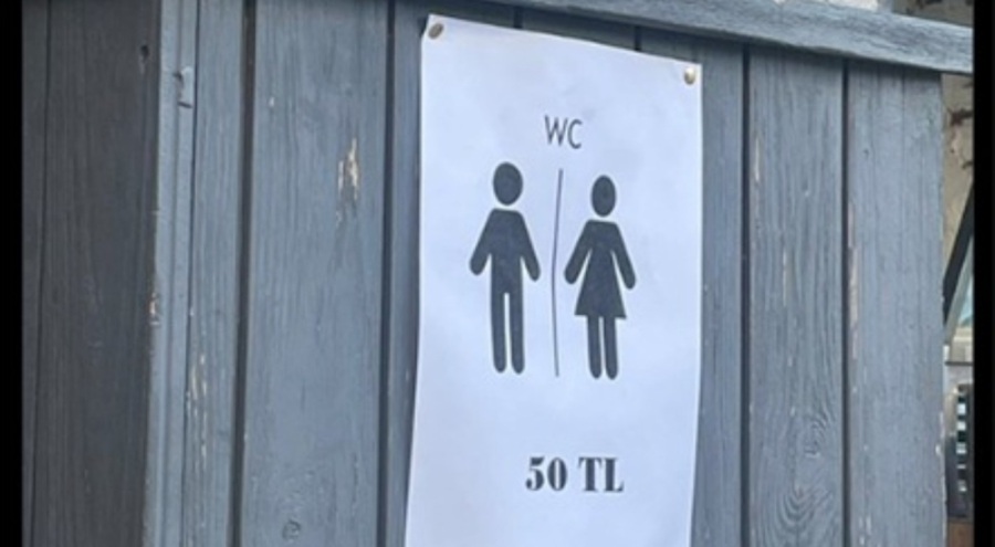 Çeşme'de 50 TL'lik tuvalet ücreti gündem oldu