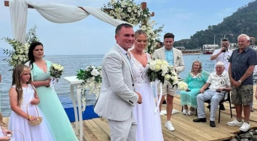 İngiliz çiftten davullu zurnalı gelin alma