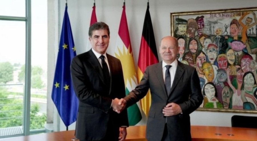 Barzani, Scholz ile görüştü