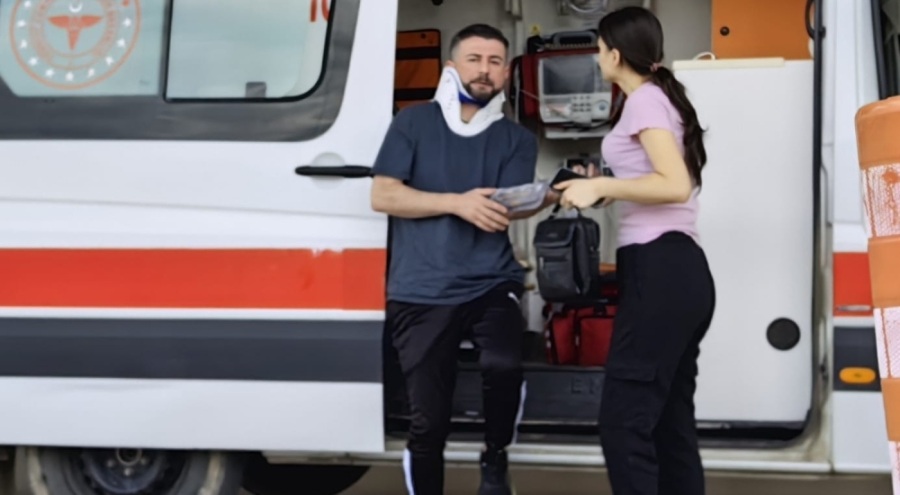 İnegölspor Başkanı Osman Sevim trafik kazasında yaralandı