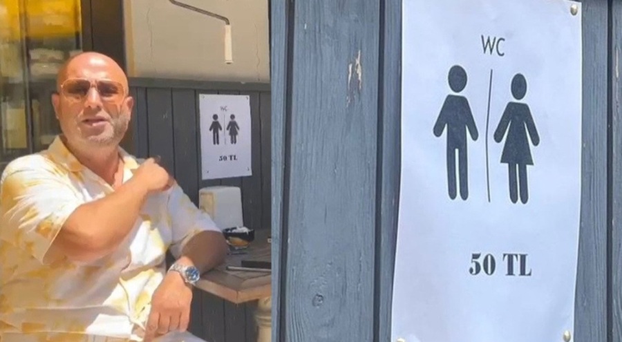 Sosyal medyada olay olmuştu! Çeşme'de 'Tuvalet 50 lira' yazısını asan işletmeci konuştu!