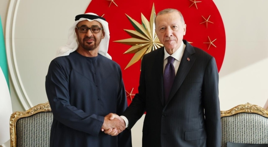 Erdoğan, BAE Devlet Başkanı Al Nahyan ile görüştü